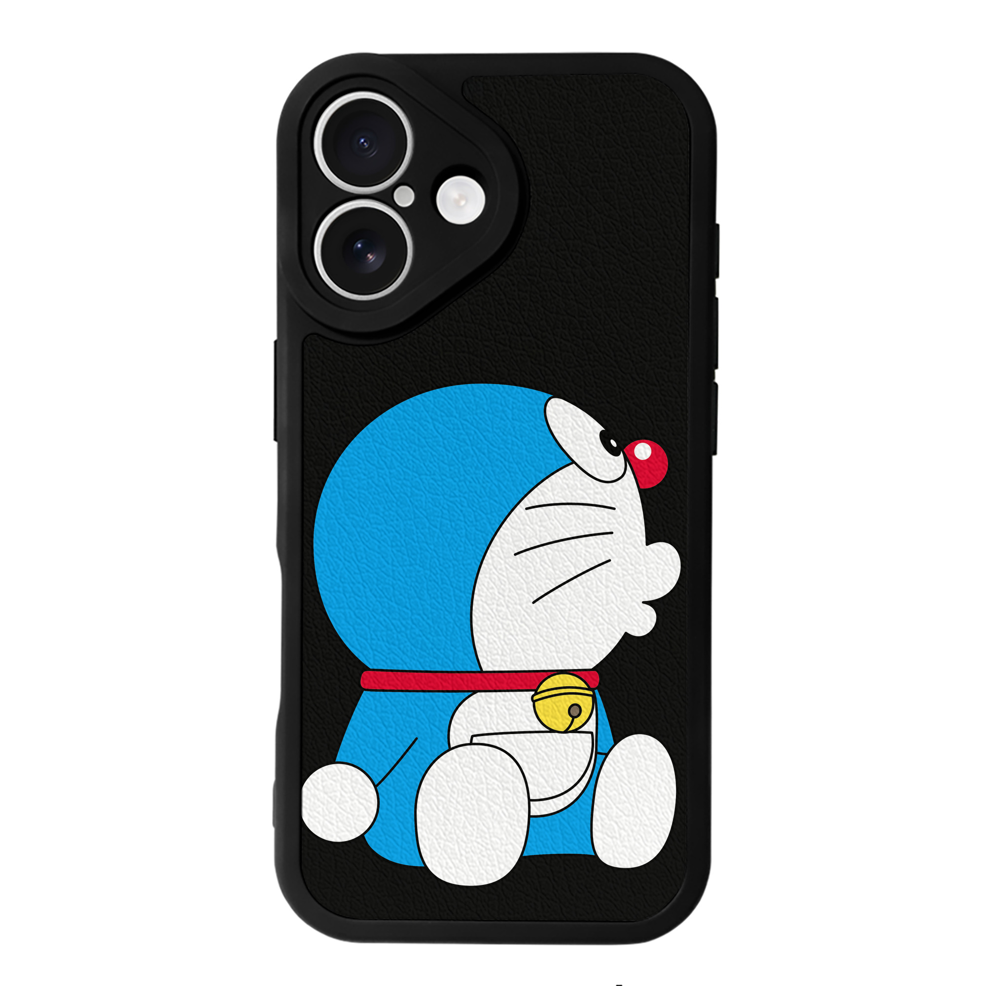 （画像用） ドラえもん Doraemon 【iPhone 16シリーズ対応】シリコンスマホケース（レザー調） 材質：シリコン